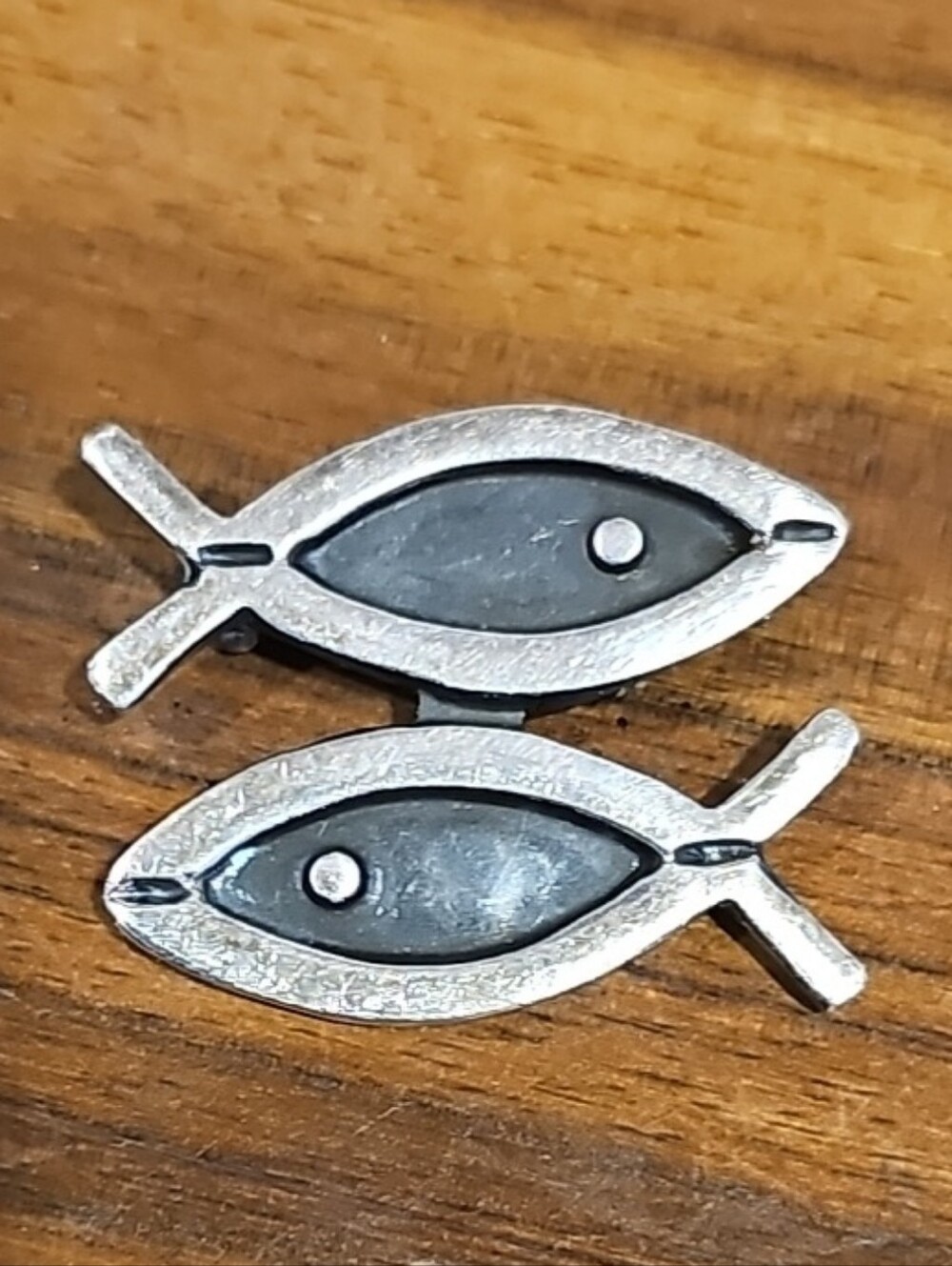 1960s Mexican Silver Christian Fisher Of Men Brooch